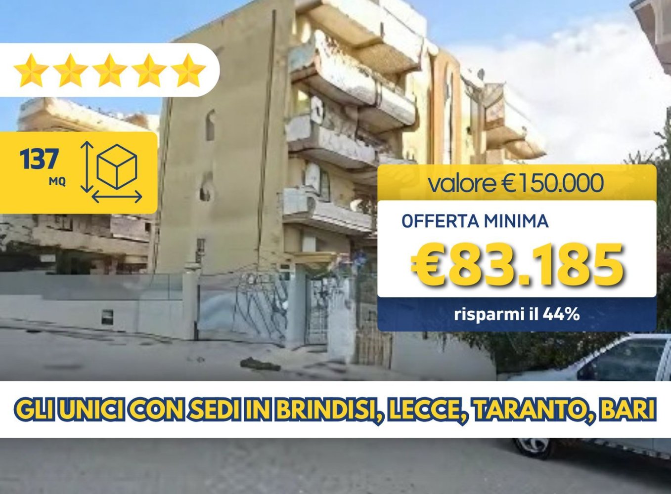 5 غرف نوم شقة في Taranto, Italy رقم 363715