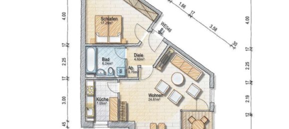 Apartamento T1 em Dusseldorf, Germany N.º 62940 21