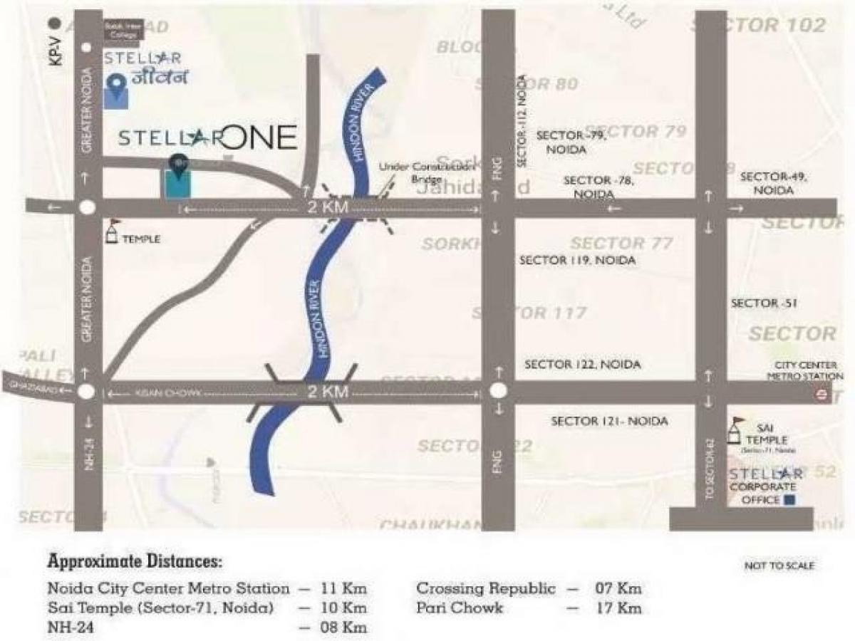 2 غرف نوم منزل في Noida, India رقم 65290