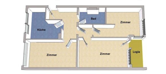 3 rooms Apartment in Wedding, Germany No. 279054 11
