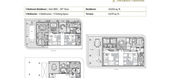 Пентхаус с 5 спальнями в DORCHESTER COLLECTION, Дубай, ОАЭ № 57728 11