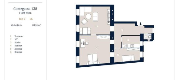 3 rooms Apartment in Wahring, Austria No. 121499 8