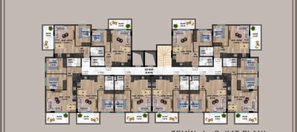 شقة 1+1 في Konakli, Turkey رقم 31245 22