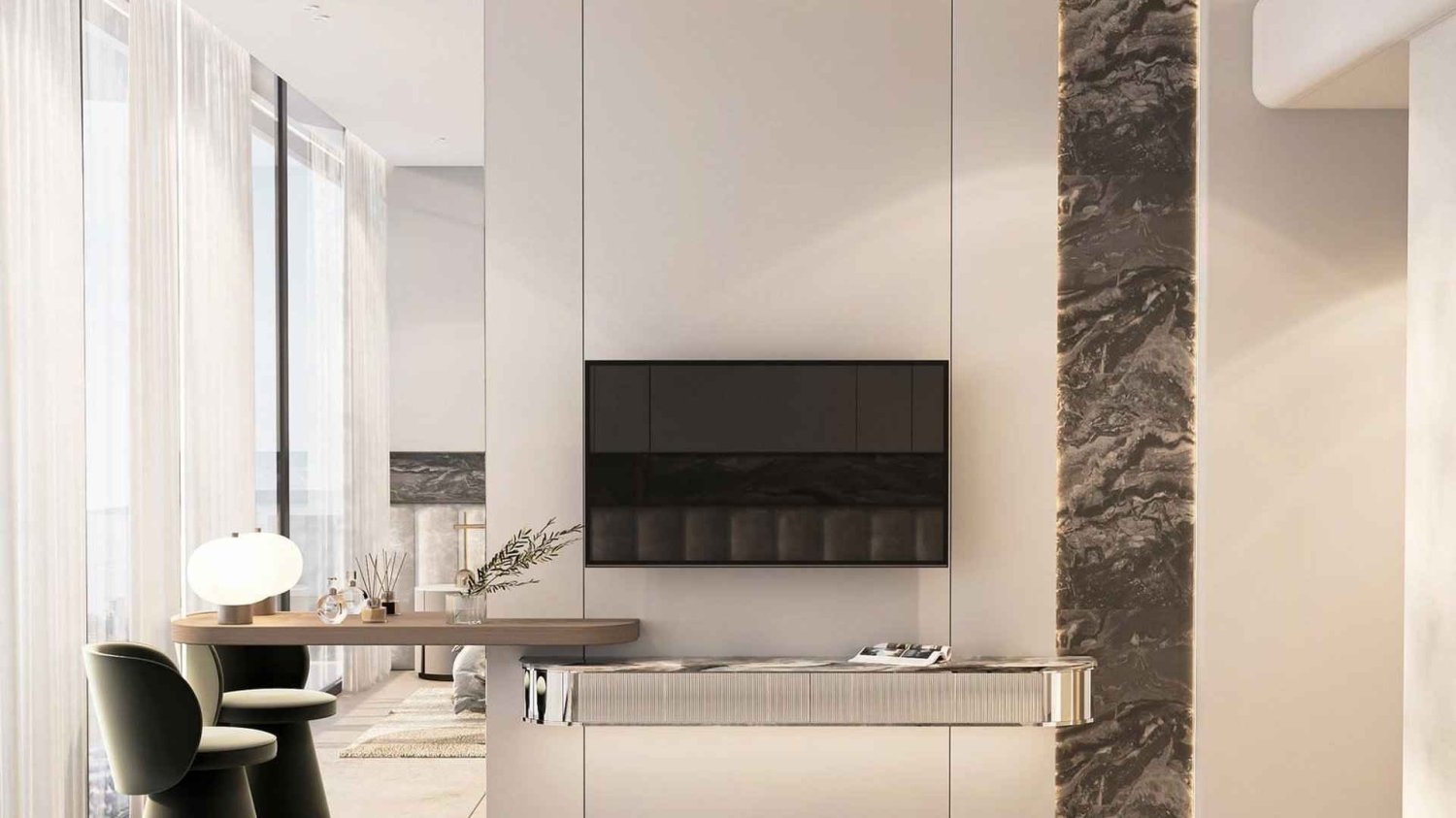 Квартира с 1 спальней в Wellington Ocean, Дубай, ОАЭ № 65537