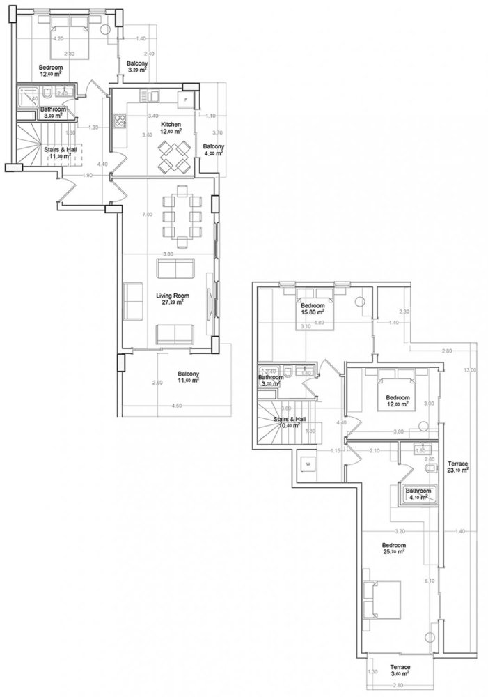 Penthouse 4+1 in Yekta Green Life Gazipasa Residence, Gazipasa, Turkey, Nr. 39585 1