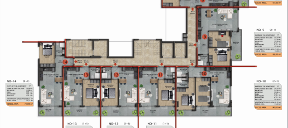 Apartamento de 1+1 en Avsallar, Turkey No. 31391 19