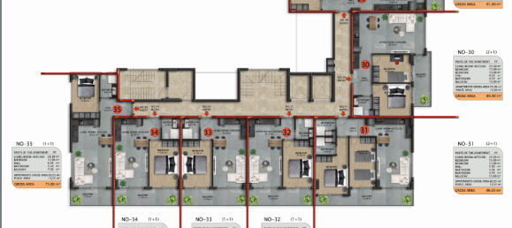 Apartamento de 1+1 en Avsallar, Turkey No. 31391 22