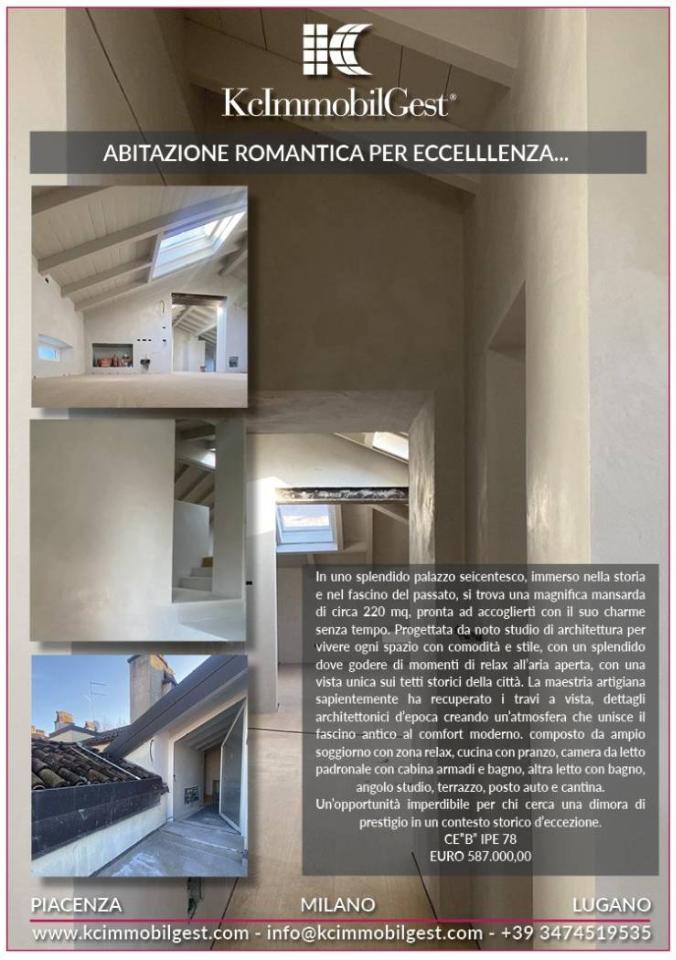 3 rooms Penthouse in Piacenza, Italy No. 34130