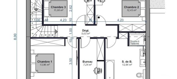 Casa de 3 dormitorios en Rodemack, France No. 237170 12