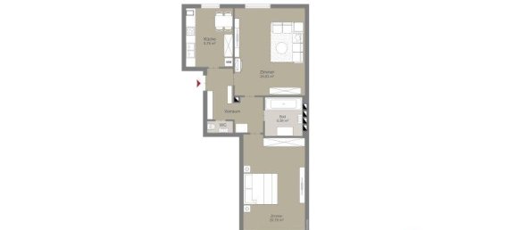 2 rooms Apartment in Leopoldstadt, Austria No. 215990 18