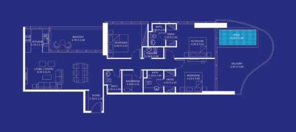 استوديو في Maritime City, UAE رقم 121617 9