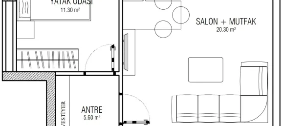 Apartment 1+1 in Mugla, Turkey No. 33136 11