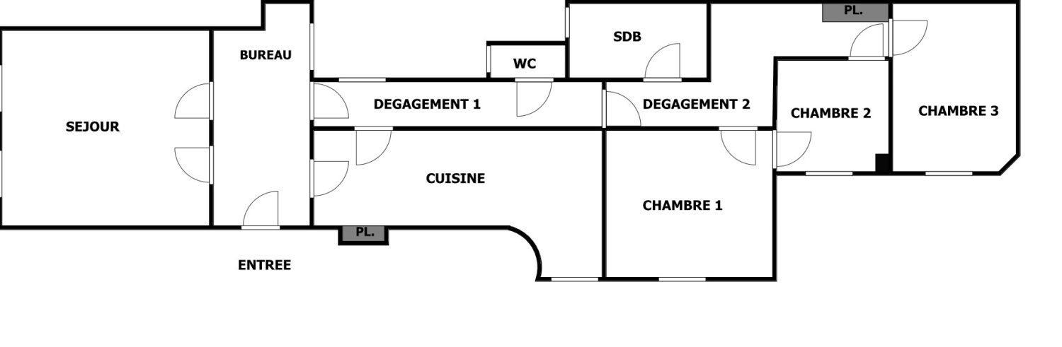 Apartamento T3 em Courbevoie, France N.º 170291