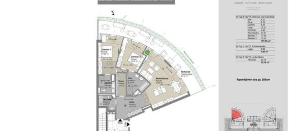 3 rooms Apartment in Leopoldstadt, Austria No. 256586 16