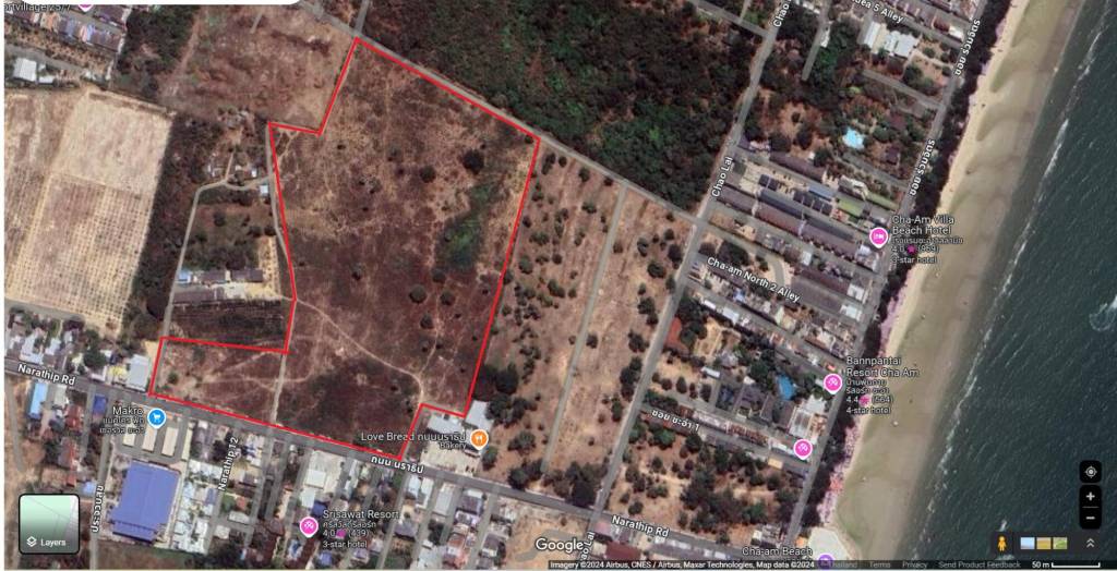 Terrain à Cha-am, Thailand No. 24438