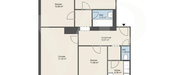 3 chambres Appartement à Dobling, Austria No. 187248 18