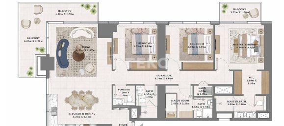 Apartamento T2 em Dubai, UAE N.º 95049 11