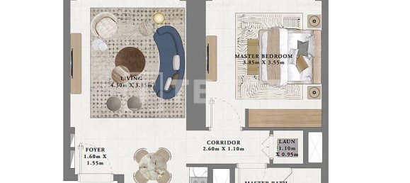 Apartamento T2 em Dubai, UAE N.º 95049 9