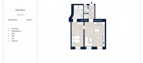 2 rooms Apartment in Vienna, Austria No. 147890 11