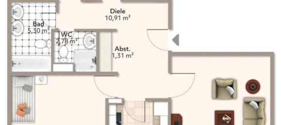 4غرفة شقة في Offenbach, Germany رقم 342939 19