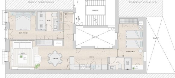 Apartamento T2 em Madrid, Spain N.º 117566 11