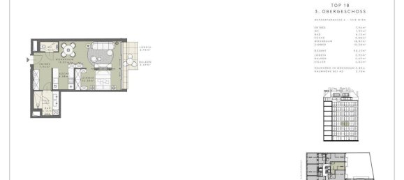 Apartamento de 2 habitaciónes en Vienna, Austria No. 261003 9