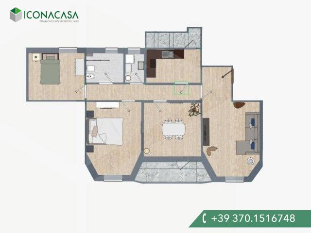 Apartamento de 4 divisões em Avezzano, Italy N.º 19175