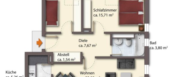 Apartamento T2 em Potsdam-Mittelmark, Germany N.º 312183 11