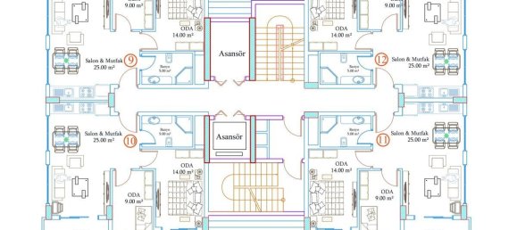 3 rooms Penthouse in Avsallar, Turkey No. 9890 15