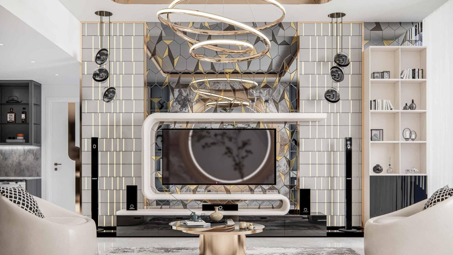 Apartamento de 3 dormitorios en Dubai, UAE No. 28666