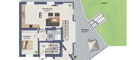 1 bedroom Apartment in Essen, Germany No. 292855 4