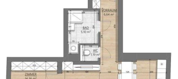 Apartamento de 2 habitaciónes en Wahring, Austria No. 246273 6