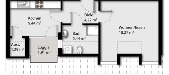 1 chambre Appartement à Baden-Wurttemberg, Germany No. 32856 12