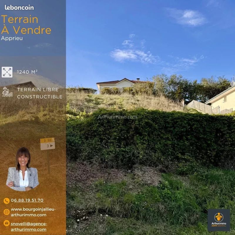 1240m² Land in Apprieu, France No. 114211