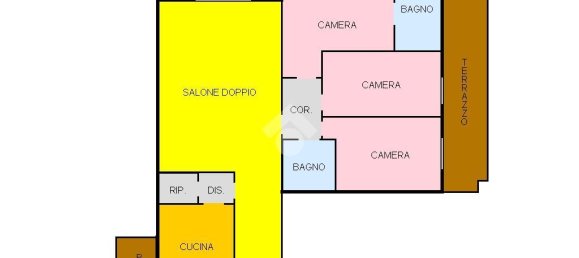 Apartamento de 4 divisões em Rome, Italy N.º 4756 30