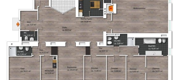 8غرفة شقة في Dobling, Austria رقم 227971 12