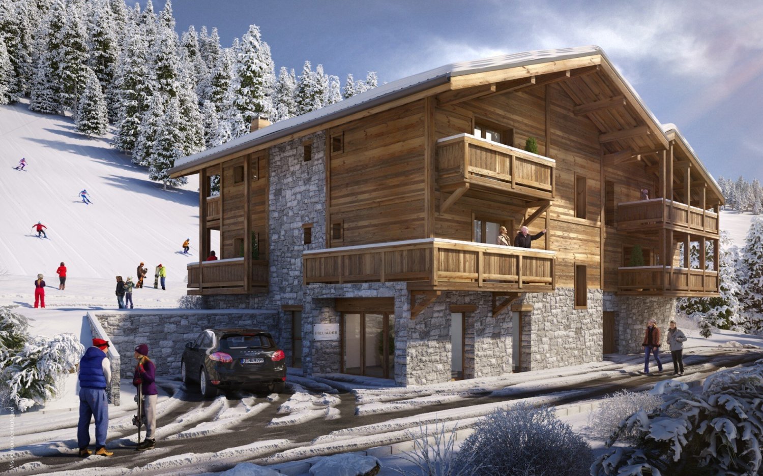 3 Schlafzimmer Wohnung in Les Gets, France, Nr. 1020