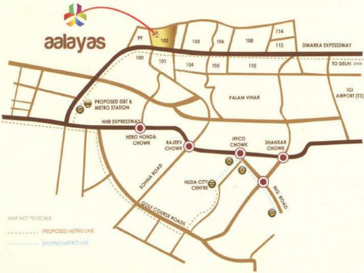 2 bedrooms House in Gurgaon, India No. 44151