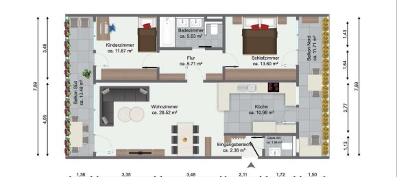 Apartamento de 3 habitaciónes en Recklinghausen, Germany No. 285299 26