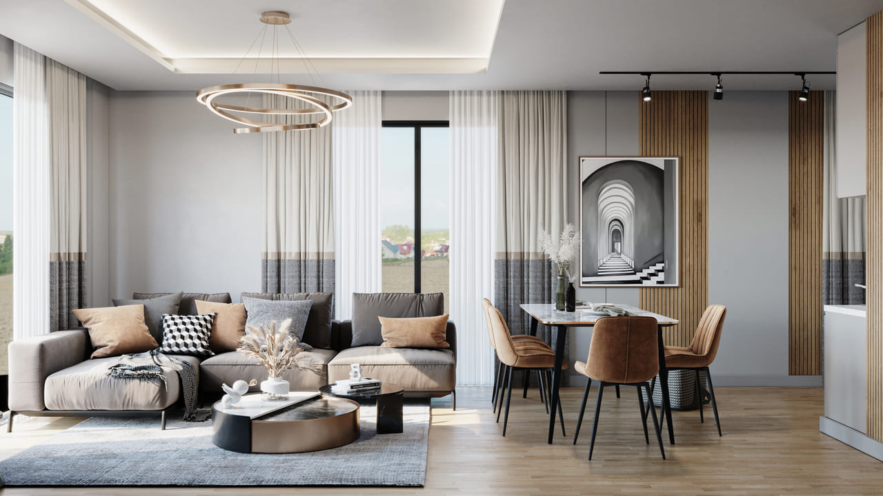 Квартира 2+1 в Lotus Terrace, Аксу, Турция № 39194