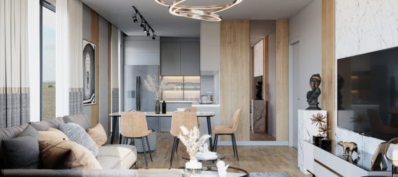 Квартира 2+1 в Lotus Terrace, Аксу, Турция № 39194 5