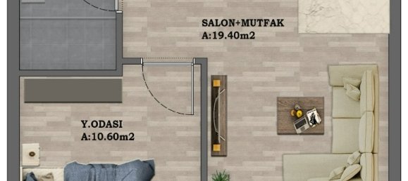 Wohnung 1+1 in Aksu, Turkey, Nr. 32658 27