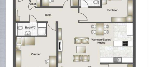 Квартира с 3 спальнями в Эслинген, Германия № 39885 12