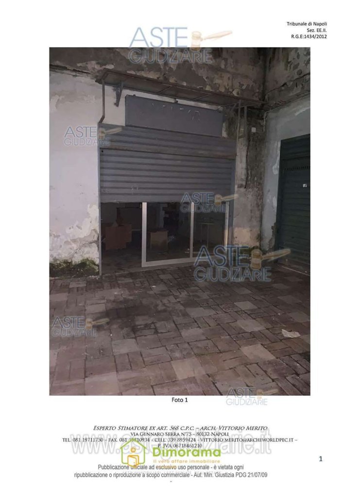 Gewerbliche Immobilie in Melito di Napoli, Italy 66m², Nr. 9489