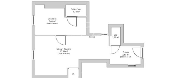 Apartamento T1 em Paris, France N.º 151013 15