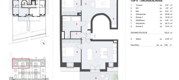 3 rooms Apartment in Hietzing, Austria No. 131876 16