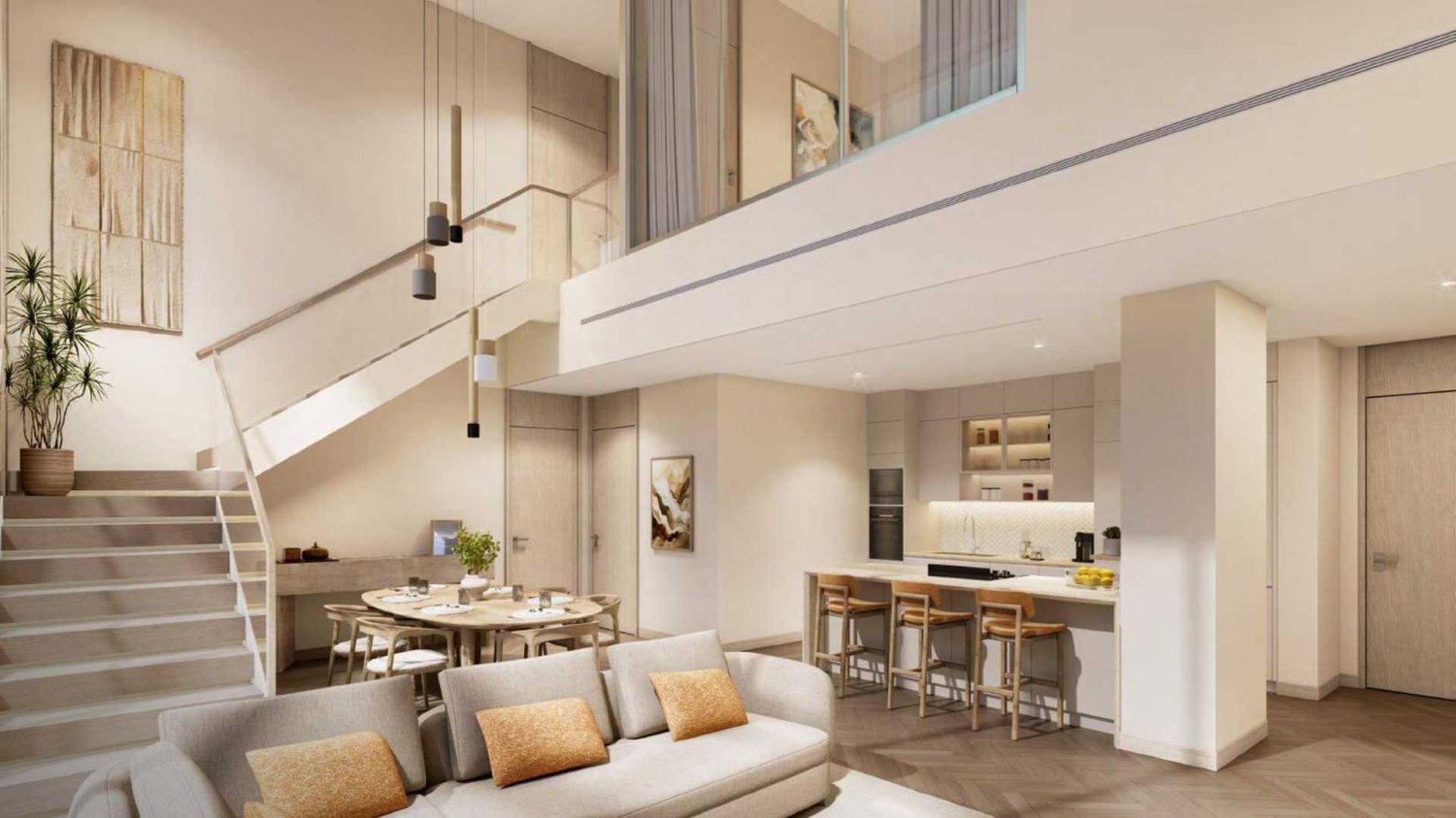 Квартира с 2 спальнями в Midora Residences, Джумейра Вилладж Серкл, ОАЭ № 62660