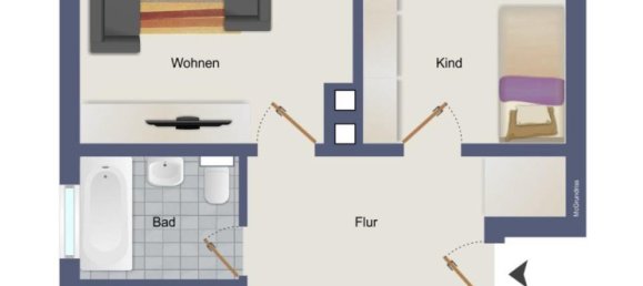 2 chambres Appartement à Braunschweig, Germany No. 281258 7