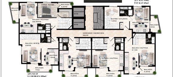 Apartment 1+1 in Mahmutlar, Turkey No. 34252 11