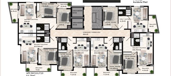 Apartment 1+1 in Mahmutlar, Turkey No. 34252 10